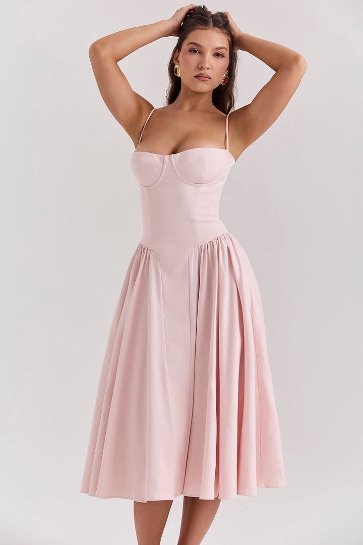 ELINA – Vestido midi con corsé