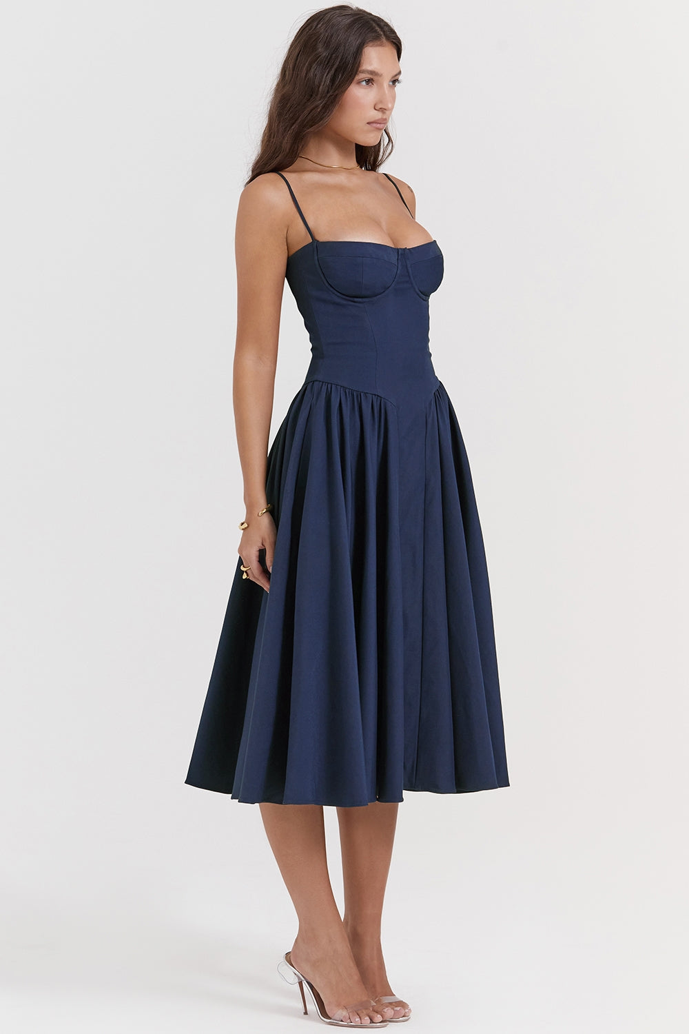 ELINA – Vestido midi con corsé