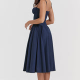 ELINA – Vestido midi con corsé