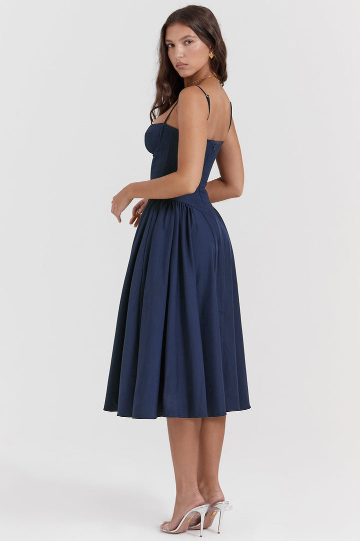 ELINA – Vestido midi con corsé