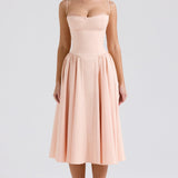 ELINA – Vestido midi con corsé