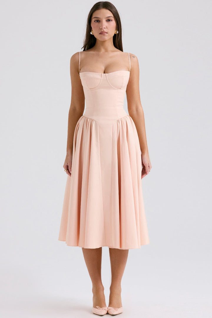 ELINA – Vestido midi con corsé