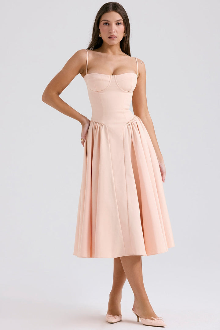ELINA – Vestido midi con corsé