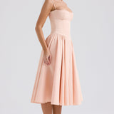 ELINA – Vestido midi con corsé