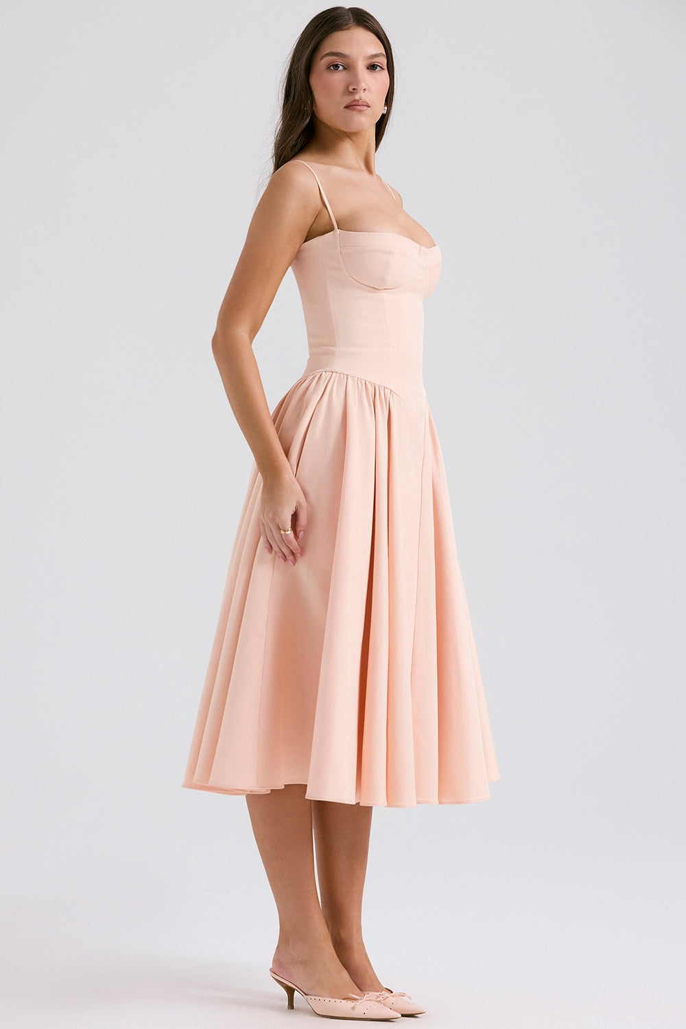ELINA – Vestido midi con corsé