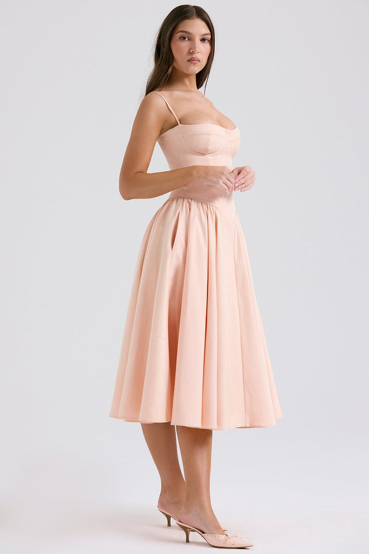 ELINA – Vestido midi con corsé