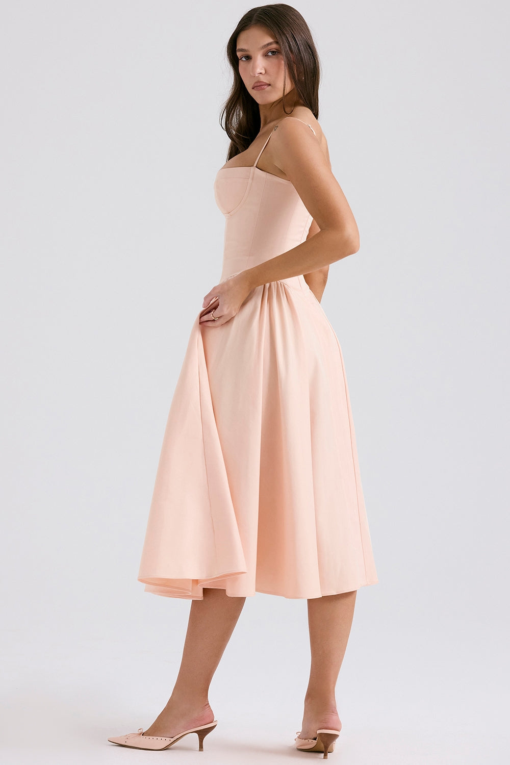 ELINA – Vestido midi con corsé
