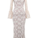 ALICIA – Vestido largo de encaje