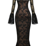 ALICIA – Vestido largo de encaje