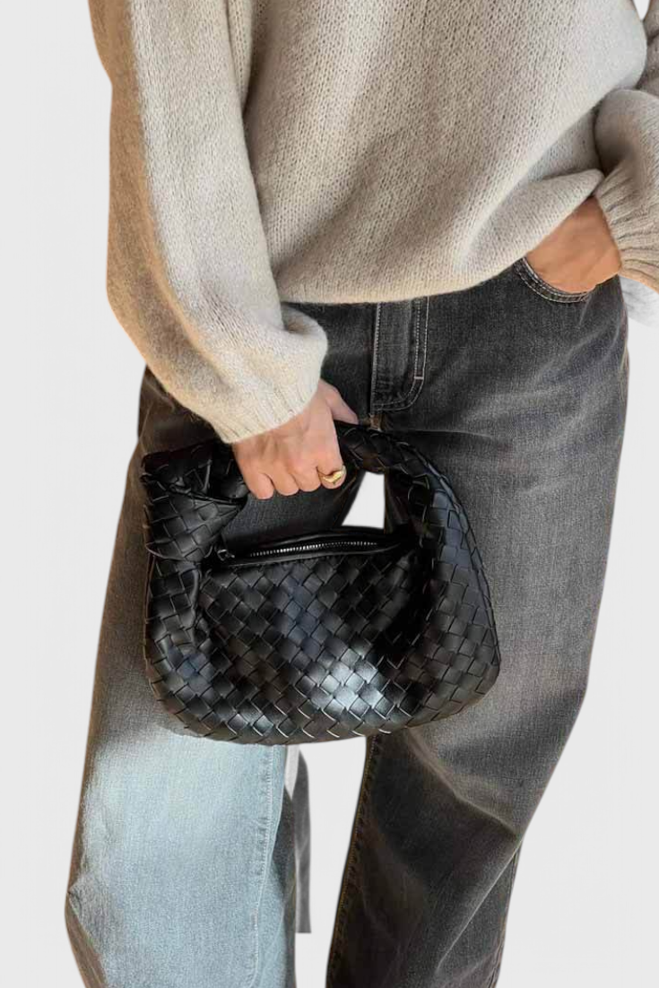 SAGE – Bolso Satchel Mini Woven