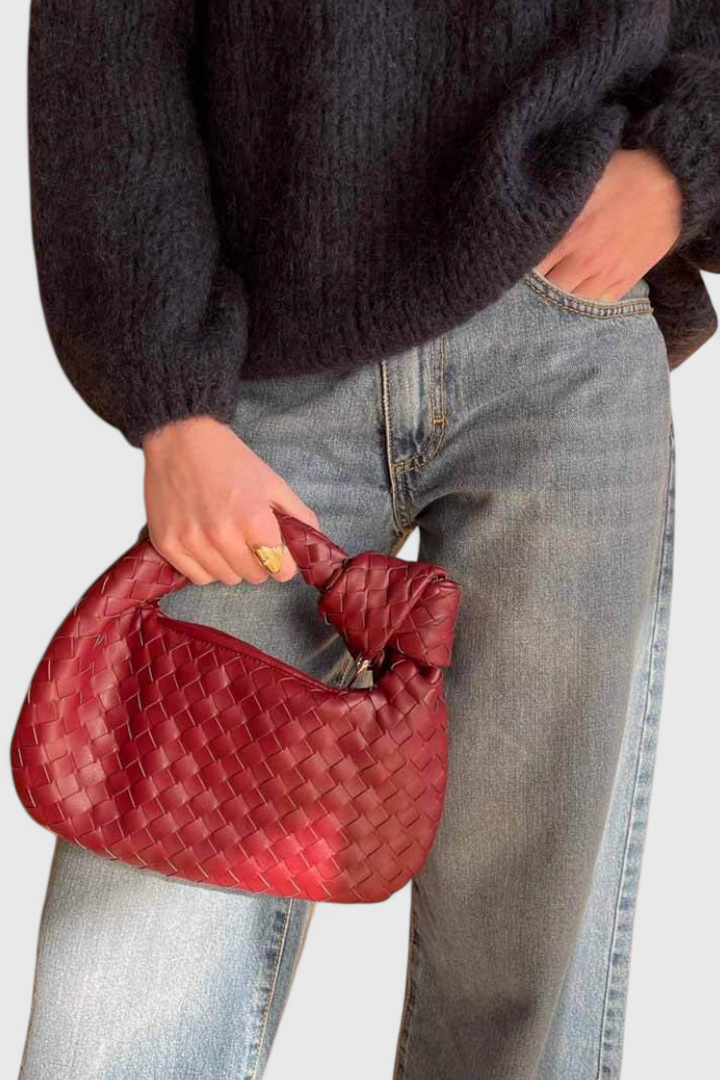 SAGE – Bolso Satchel Mini Woven