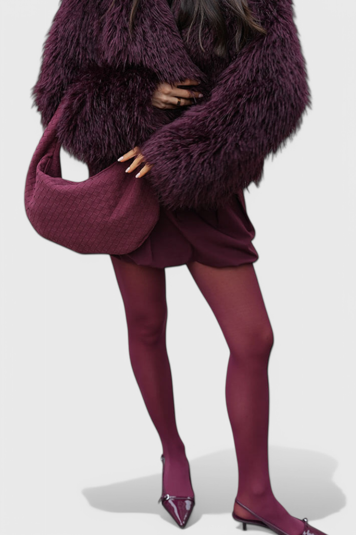 LILA – Bolso Mediano Woven con Detalle de Nudo