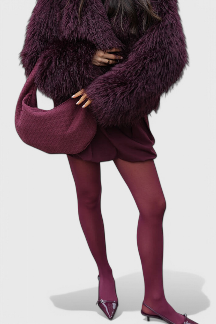 LILA – Bolso Mediano Woven con Detalle de Nudo