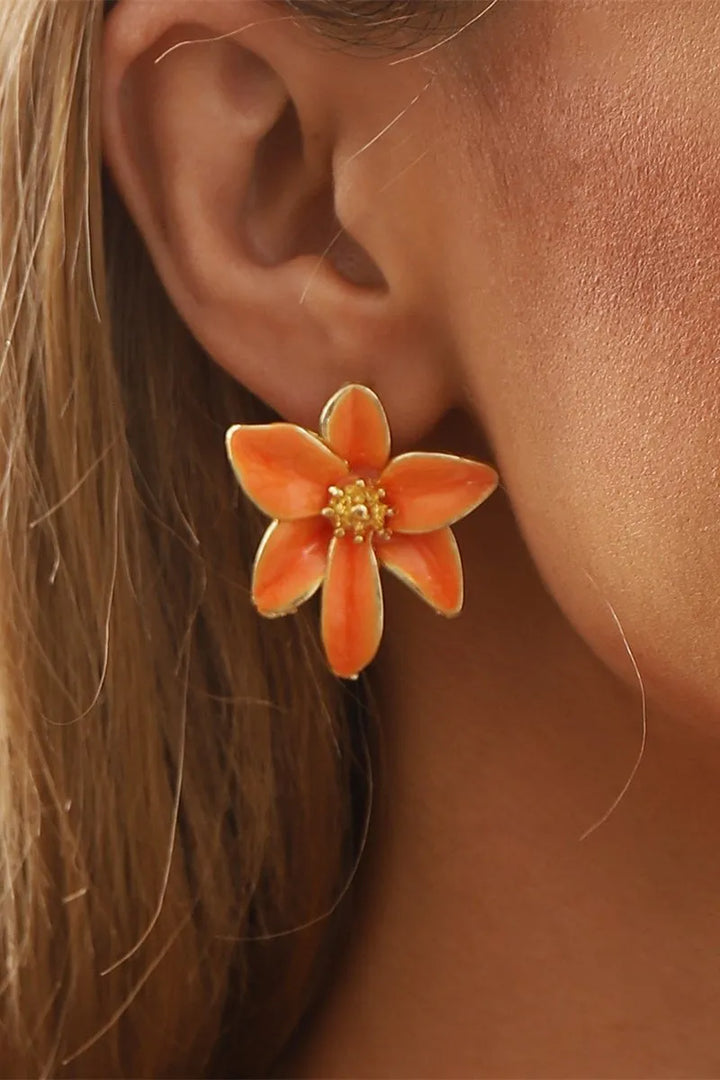 AMIRA – Pendientes Vintage con Flor