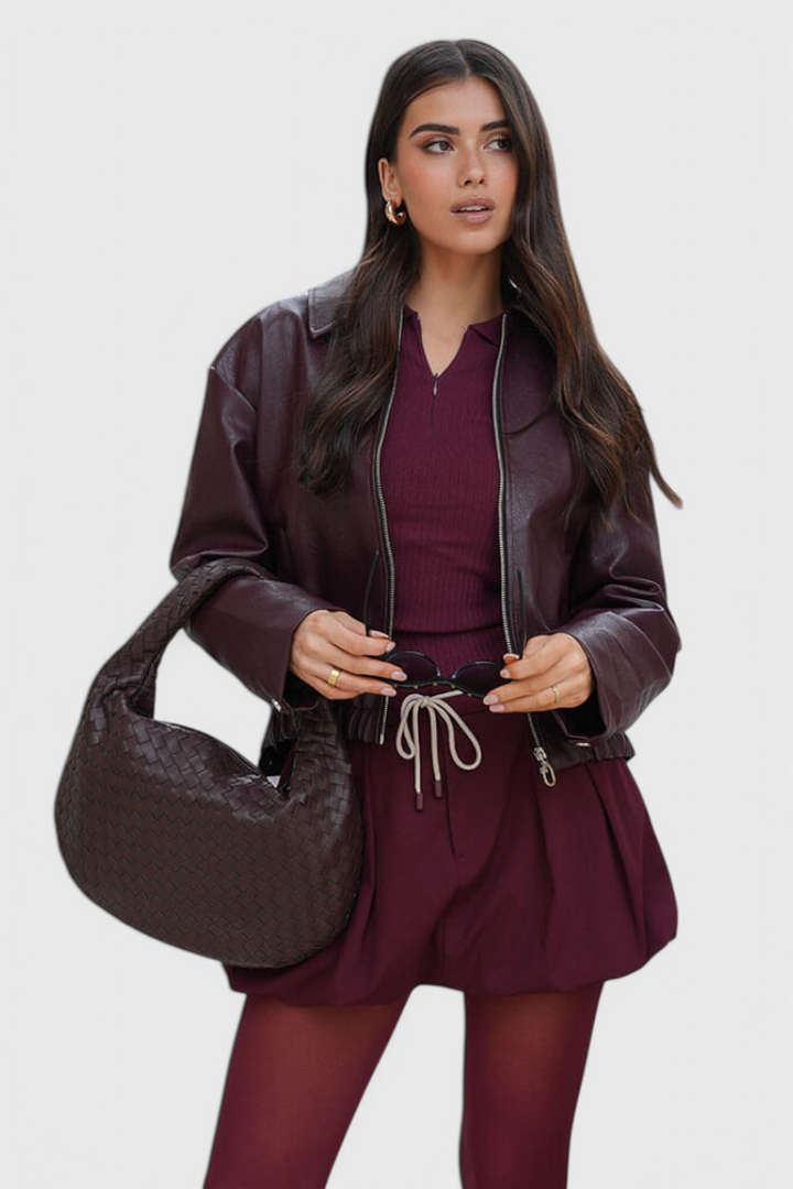 SAGE – Bolso de Hombro Mediano Tejido